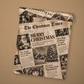 The Christmas Times newspaper wrapping paper by The Paper Edit