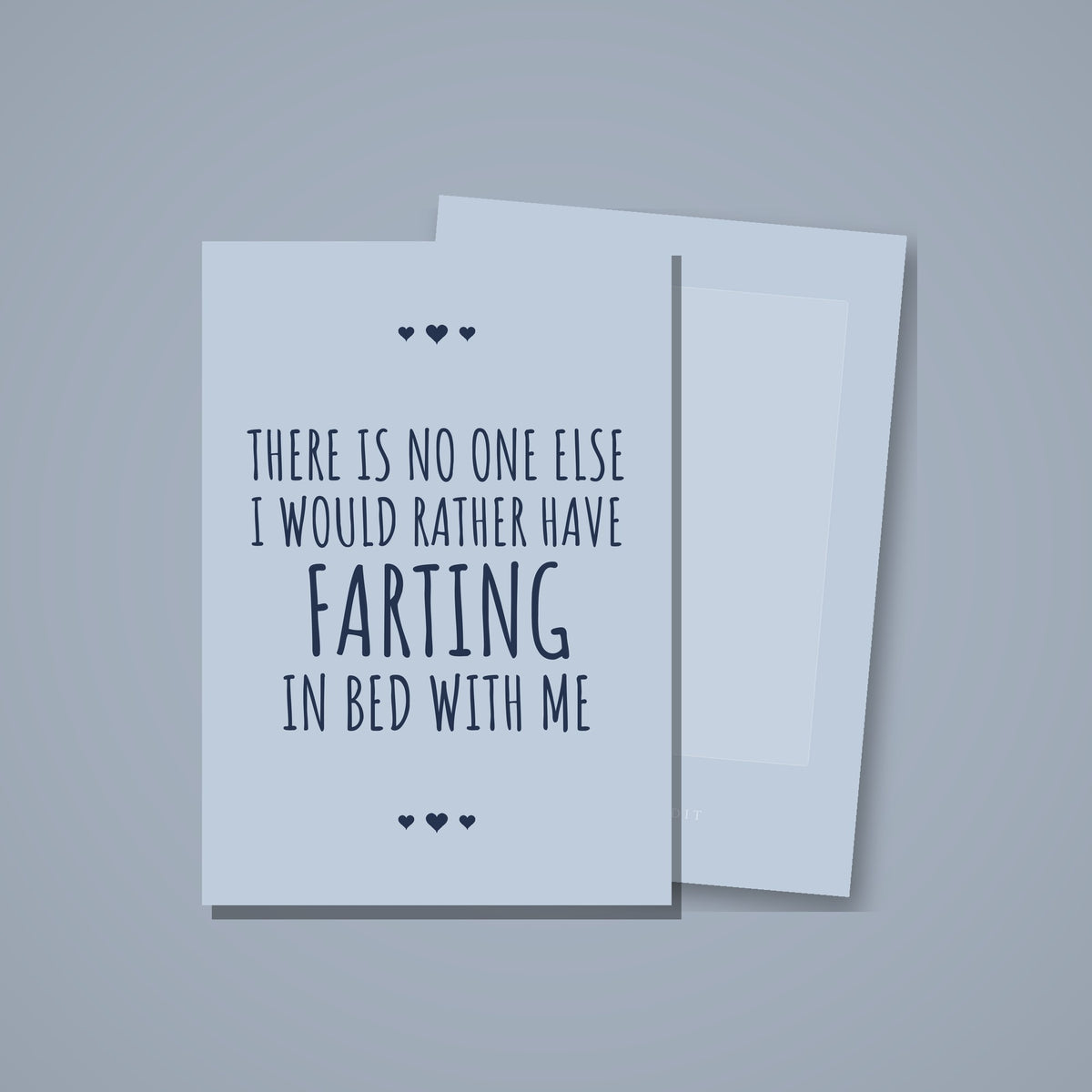 Farting In Bed Card mockup