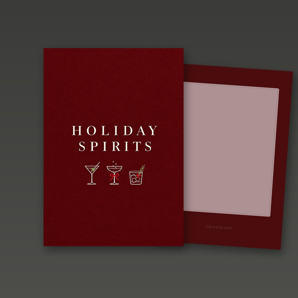 Holiday Spirits Card by The Paper Edit