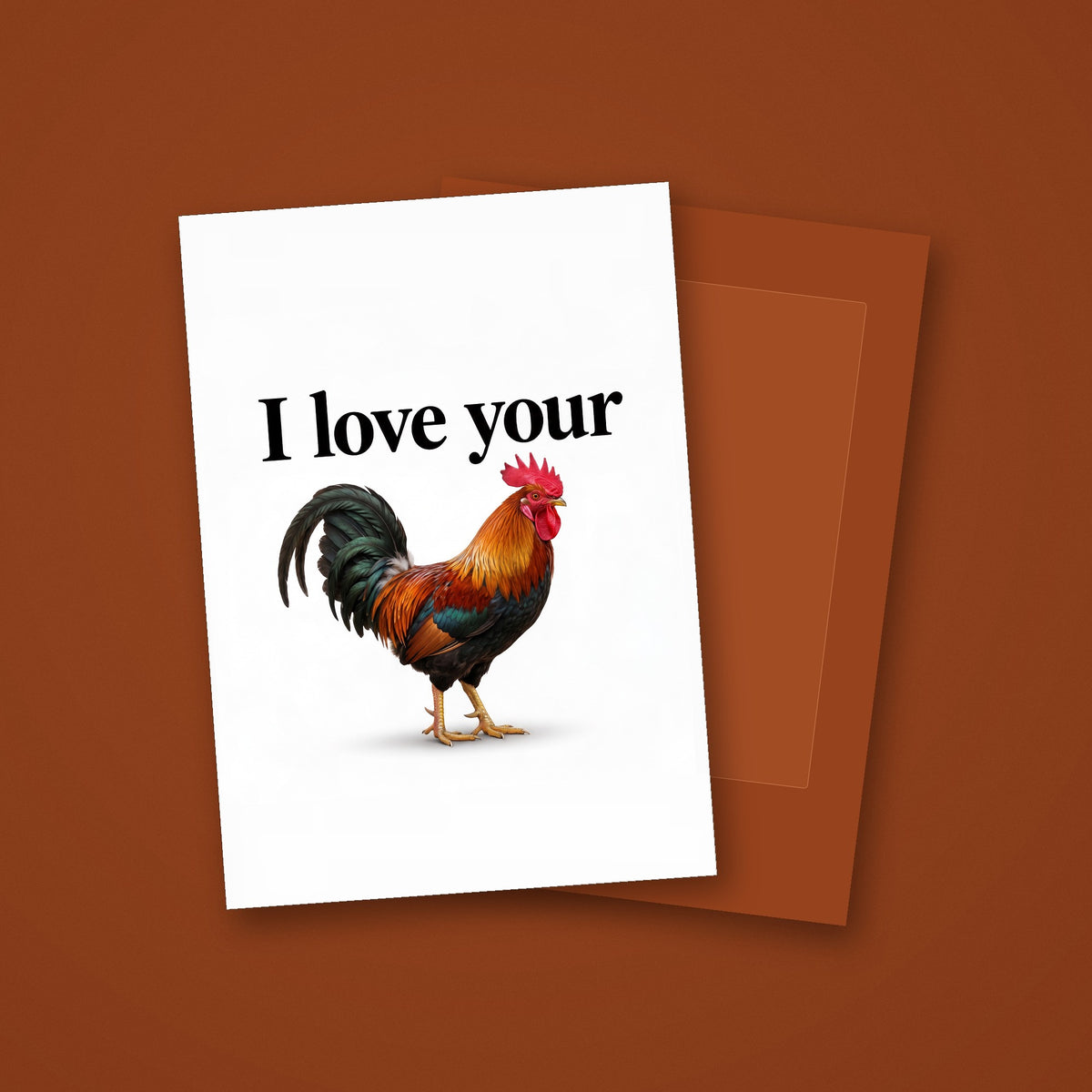 I Love Your Rooster Card by The Paper Edit