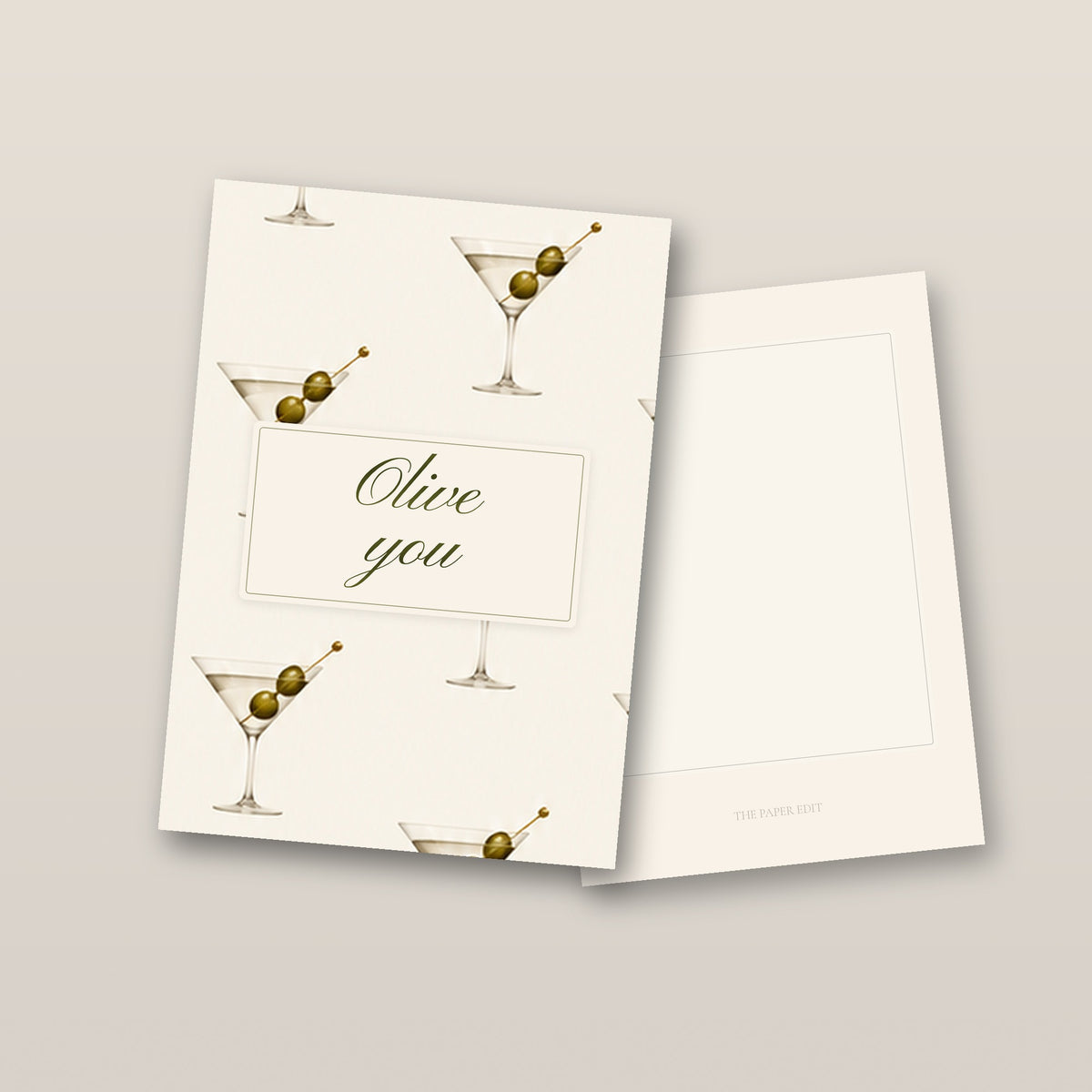 Olive You Card by The Paper Edit