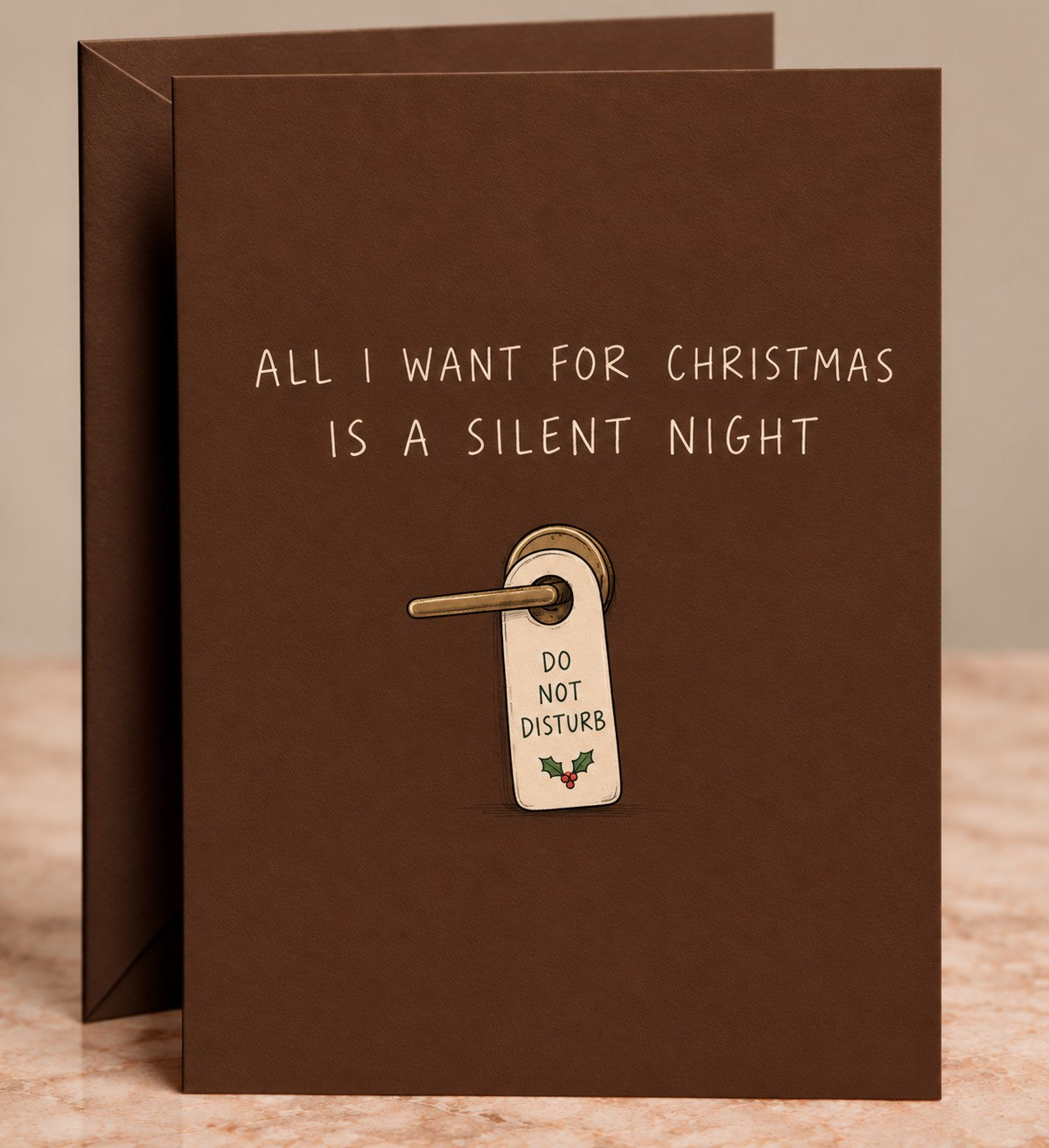 All I Want For Christmas Is A Silent Night Card by The Paper Edit