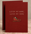 Sleigh My Name Card by The Paper Edit