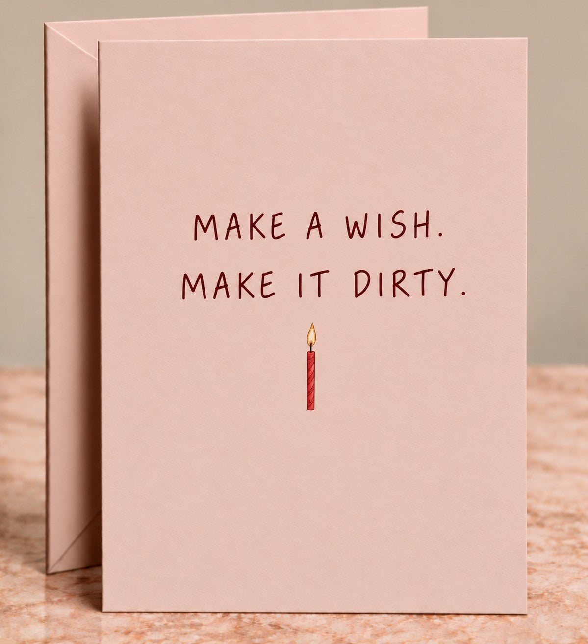 Make A Wish Make It Dirty Card by The Paper Edit